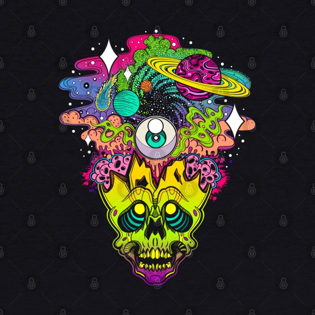 Cranium Cosmos by InkyMcStapleface